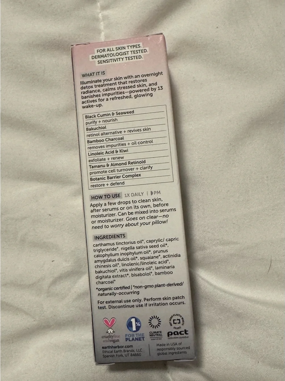 Earth Harbor Obscura Night Repair Concentrate